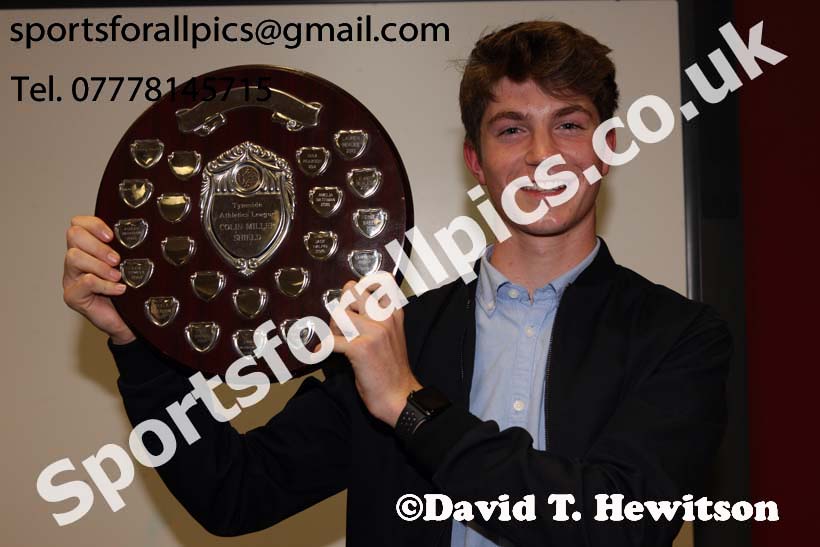 Winner of the Tyneside Athletics League Colin Miller Shield, 2017 Start Fitness North Eastern Grand Prix Awards, Gateshead Stadium. Photo: David T. Hewitson/Sports for All Pics